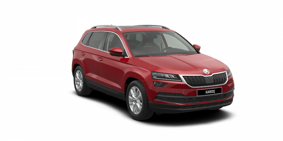 Škoda Karoq, 2,0 TDI 110 kW 7-stup. automat. 4x4, barva červená