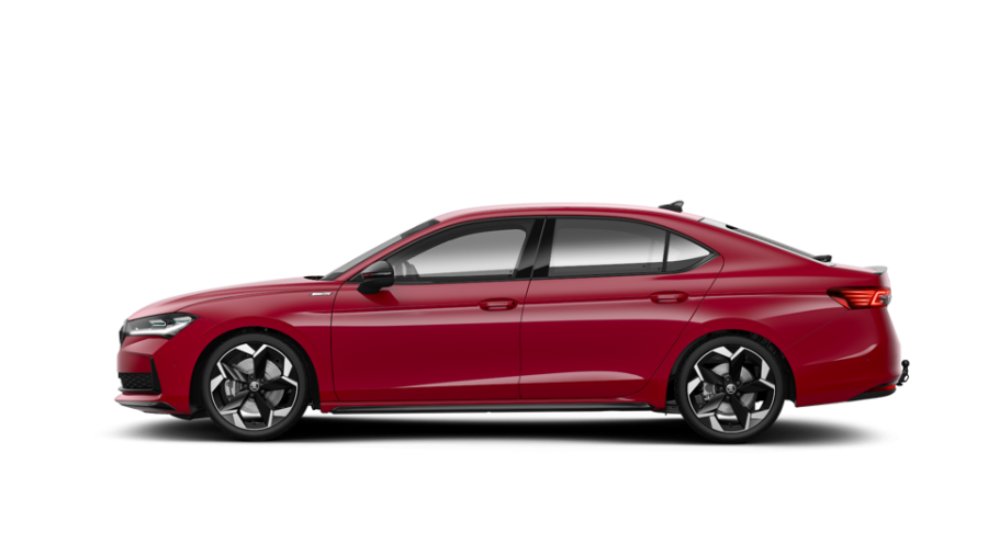 Škoda Superb, 2,0 TSI 195 kW 7-stup. automat. 4x4, barva červená