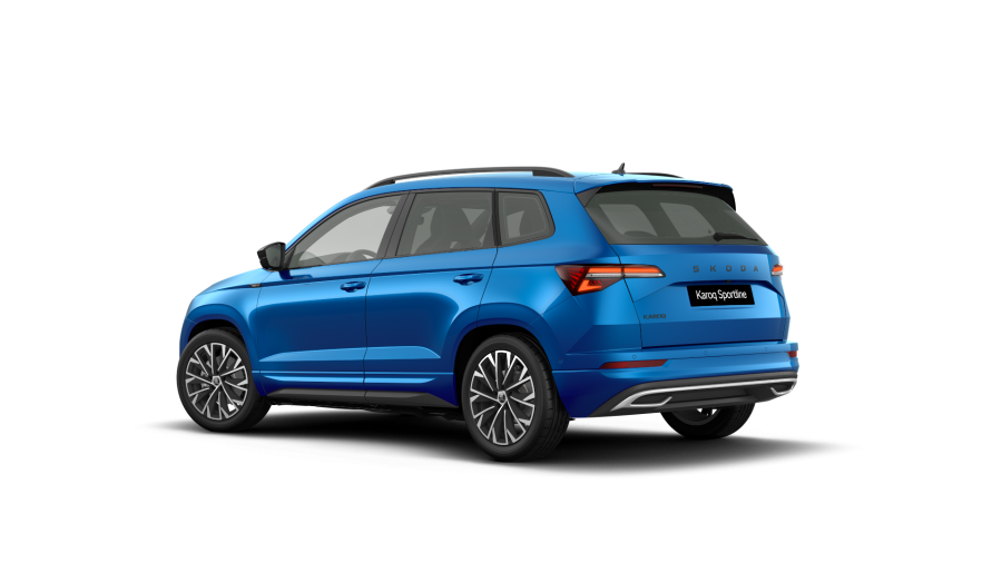 Škoda Karoq, 1,5 TSI 110 kW 7-stup. automat., barva modrá