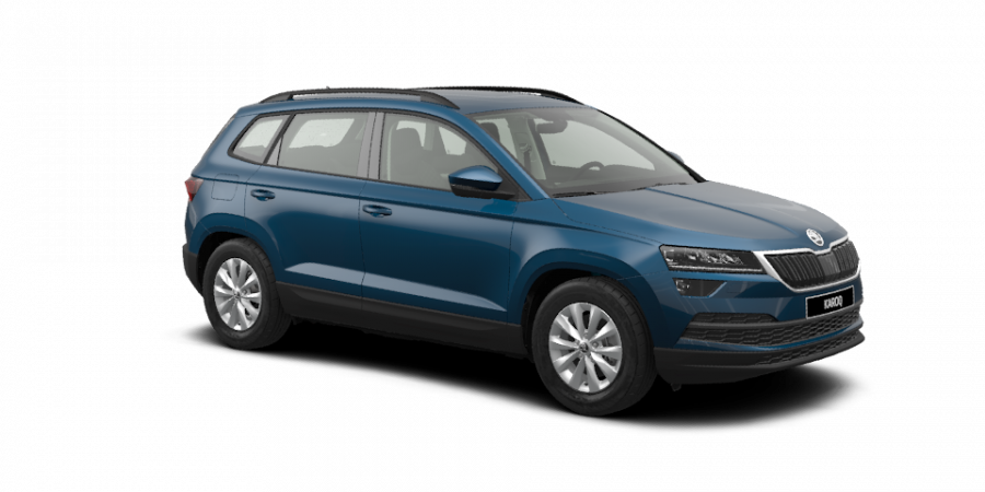 Škoda Karoq, 1,6 TDI 85 kW 6-stup. mech., barva modrá