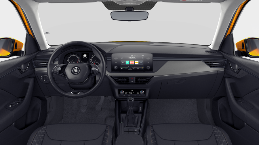 Škoda Kamiq, 1,0 TSI 81 KW 6-stup. mech., barva oranžová