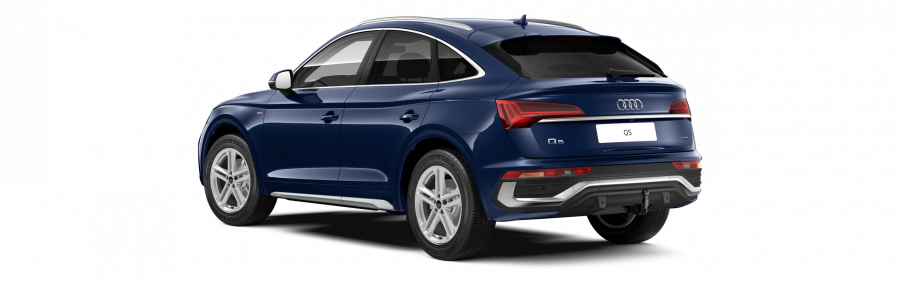 Audi Q5 Sportsback, Q5 SB S line 40 TDI 150kW quattro, barva modrá