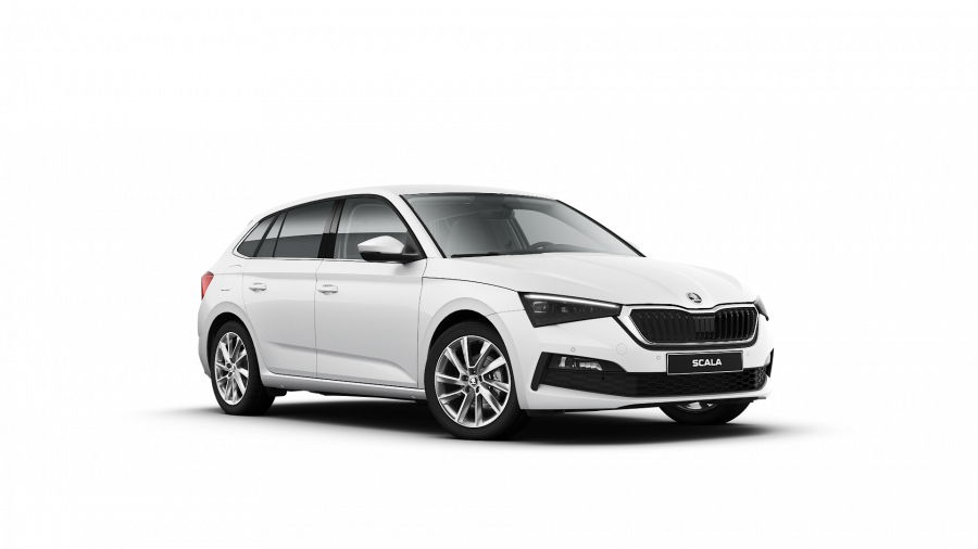 Škoda Scala, 1,5 TSI 110 kW 6-stup. mech., barva bílá