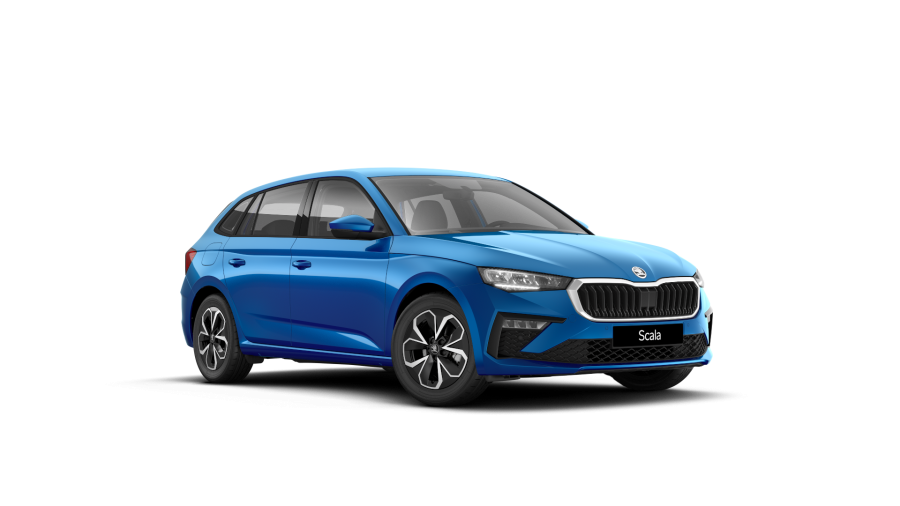 Škoda Scala, 1,0 TSI 85 kW 7° automatická DSG, barva modrá