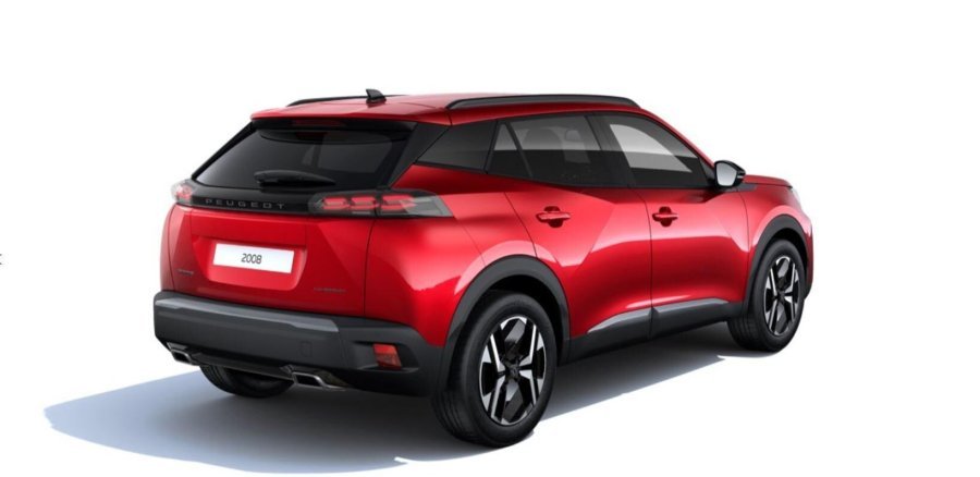 Peugeot 2008, Peugeot 2008 ALLURE Hybrid 145 e-DCS6, barva červená