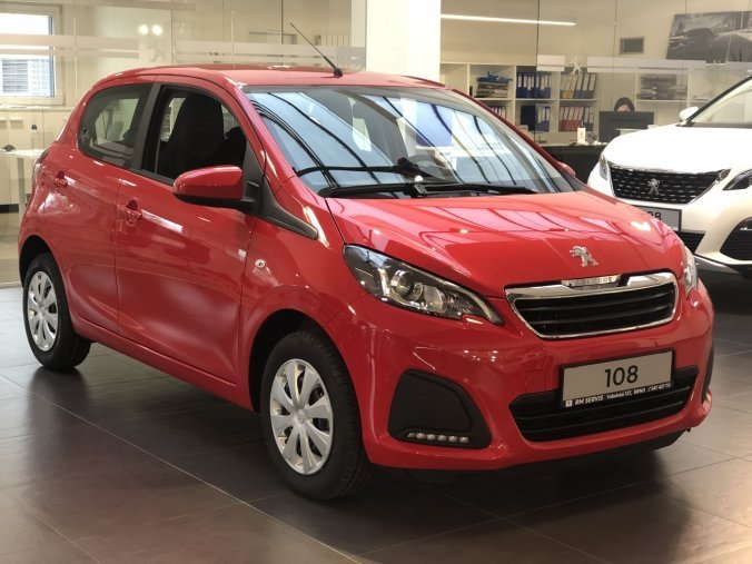 Peugeot 108, 5dv. ACTIVE 1.0 VTi 72 MAN5 - 8134, barva červená