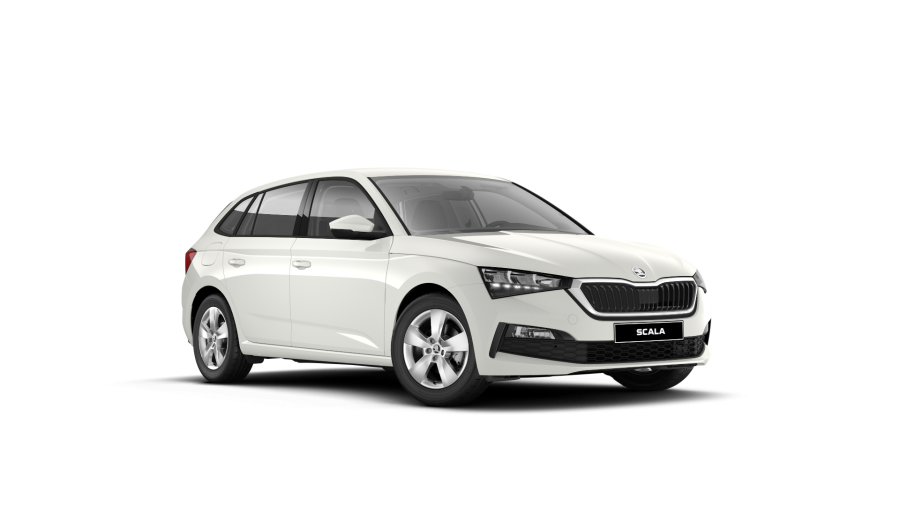 Škoda Scala, 1,0 TSI 81 KW 6-stup. mech., barva bílá