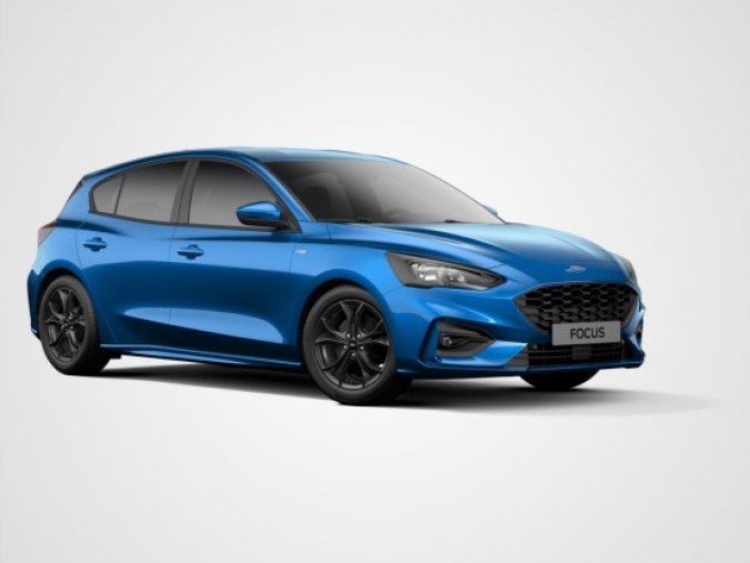 Ford Focus, FOCUS 5D, ST-LINE, 1.5 ECOBOOST 150K, 6ST MAN, barva modrá