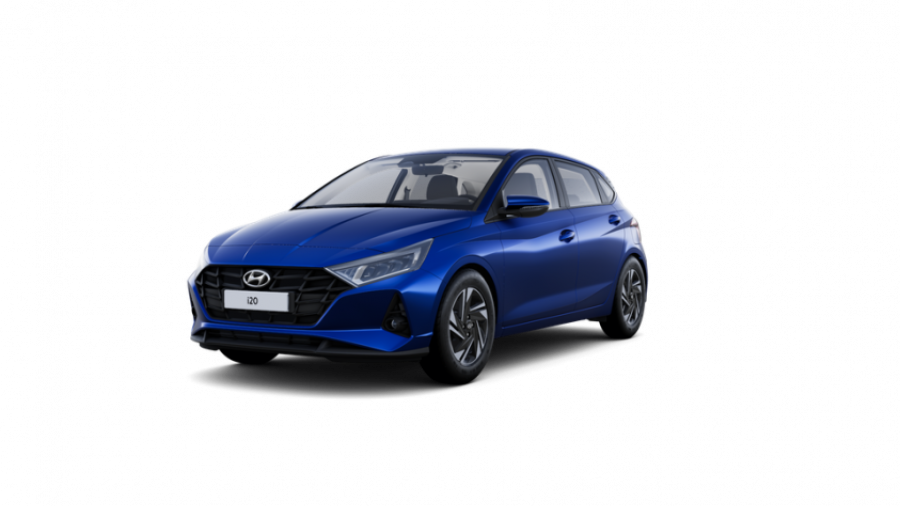 Hyundai i20, 1,0 T-GDI 74 kW 6st. manuální, barva modrá