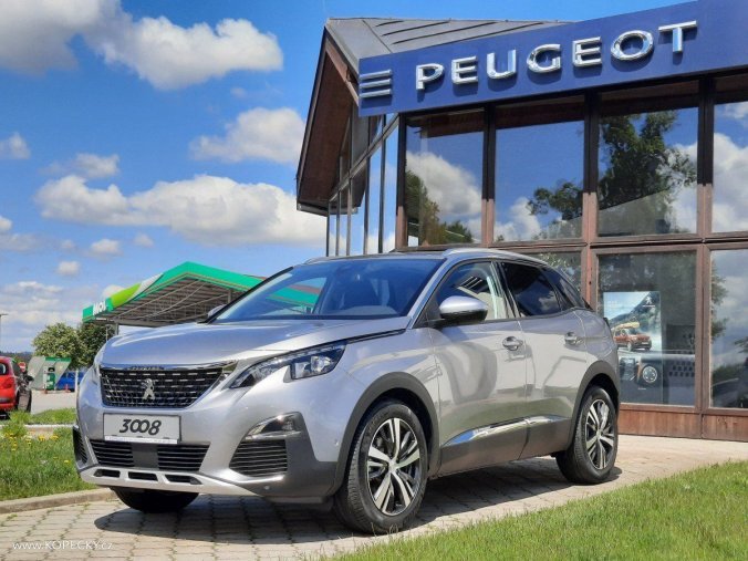 Peugeot 3008, ALLURE 1,2 PT 130k EAT8, barva šedá