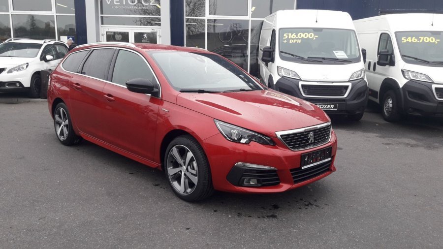 Peugeot 308, SW GT LINE 1.2 PureTech 130 S&S MAN6, barva červená