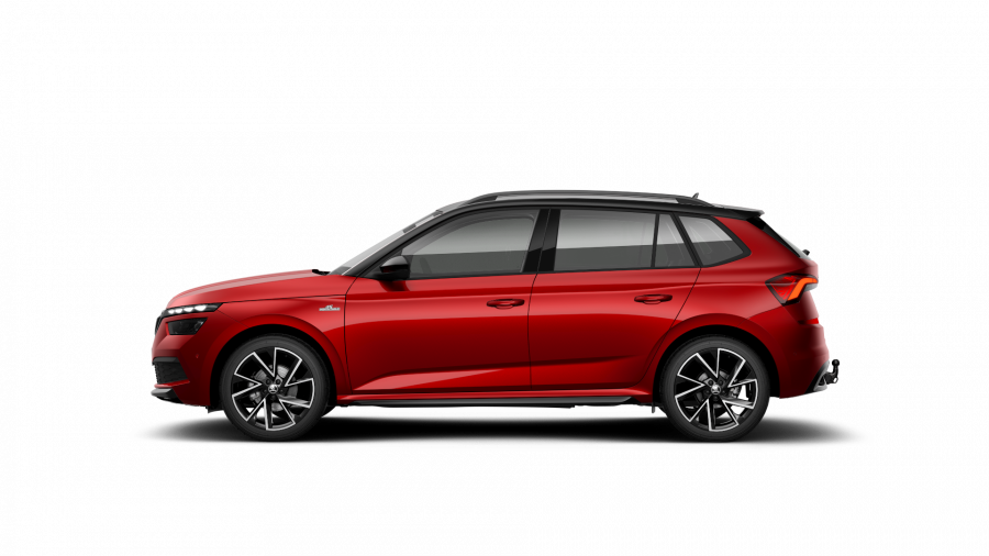 Škoda Kamiq, 1,5 TSI 110 kW 6-stup. mech., barva červená