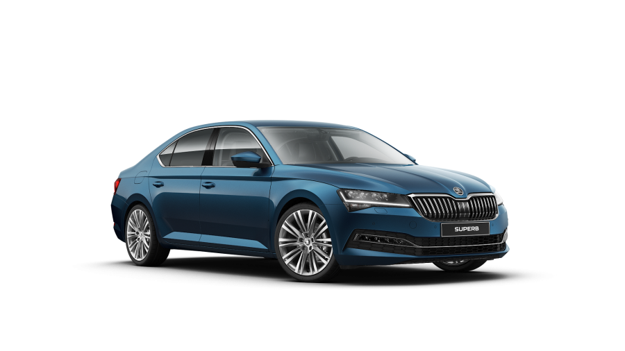 Škoda Superb, 2,0 TDI 147 kW 7-stup. automat. 4x4, barva modrá