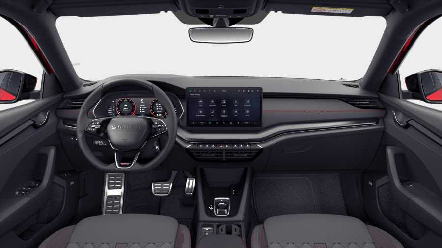Škoda Octavia, 2,0 TSI 195 kW 7° automatická DSG, barva červená