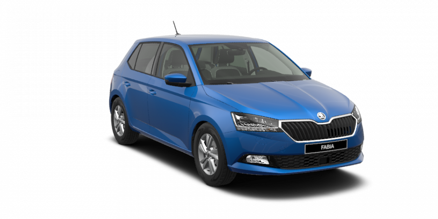 Škoda Fabia, 1,0 TSI 70 kW 5-stup. mech., barva modrá