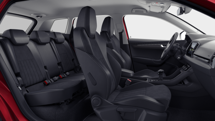 Škoda Karoq, 1,5 TSI 110 kW 7° automatická DSG, barva červená
