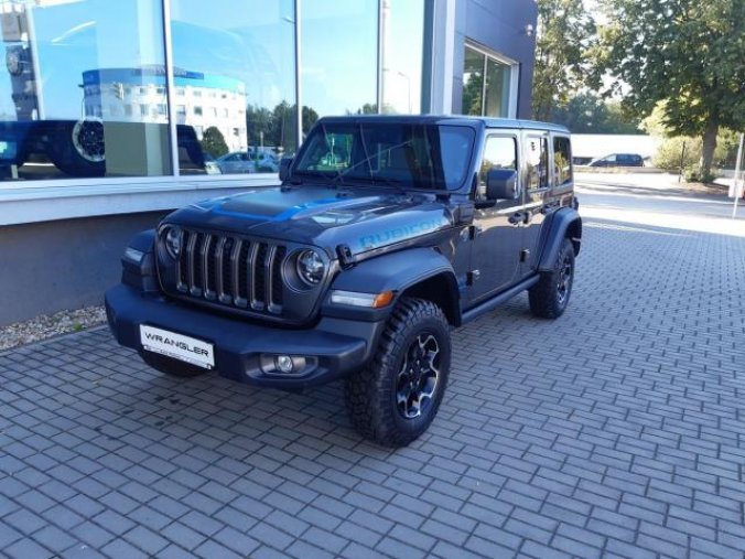 Jeep Wrangler, 2,0T PHEV 380 PS Rubicon, barva šedá