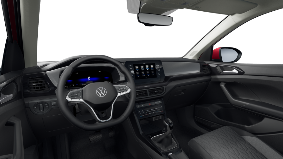 Volkswagen T-Cross, T-Cross People 1.0 TSI 85 kW 7DSG, barva červená
