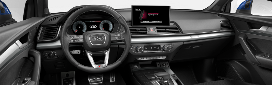 Audi Q5 Sportsback, Q5 SB S line 40 TDI 150kW quattro, barva modrá