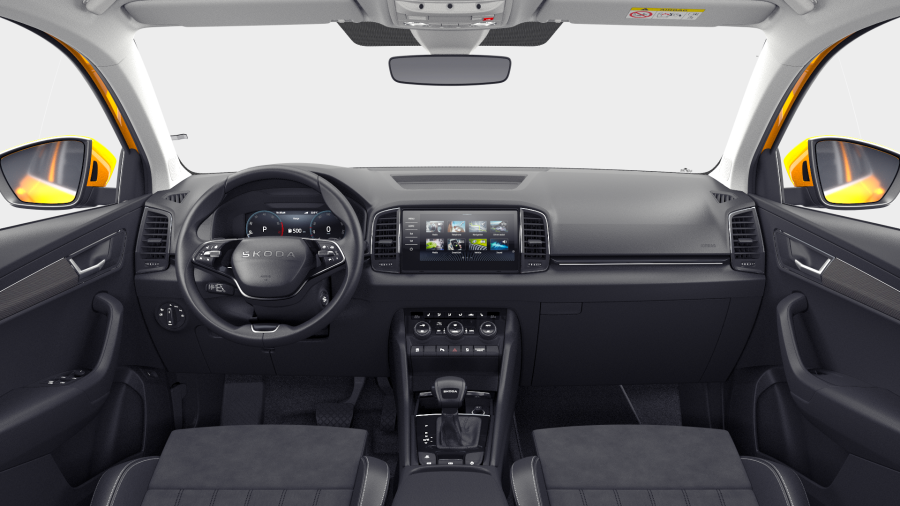 Škoda Karoq, 1,5 TSI 110 kW 7° automatická DSG, barva oranžová