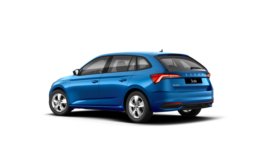 Škoda Scala, 1,0 TSI 85 kW 6-stup. mech., barva modrá