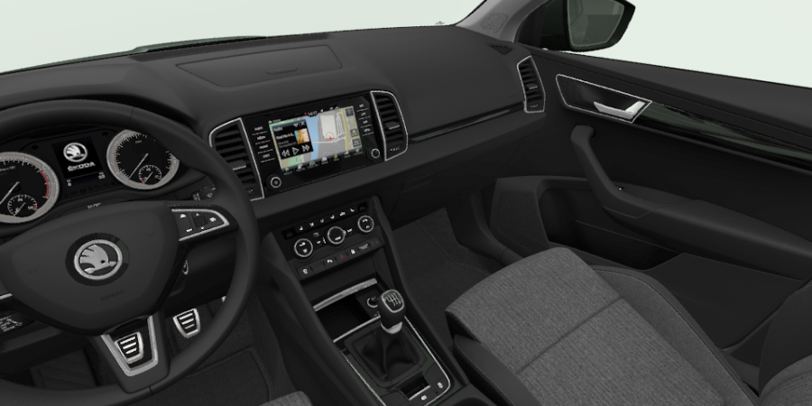 Škoda Karoq, 1,5 TSI 110 kW 6-stup. mech., barva šedá