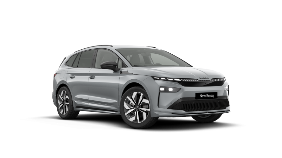 Škoda Enyaq iV, 82 kWh 210 kW 1° automatická 4x4, barva stříbrná