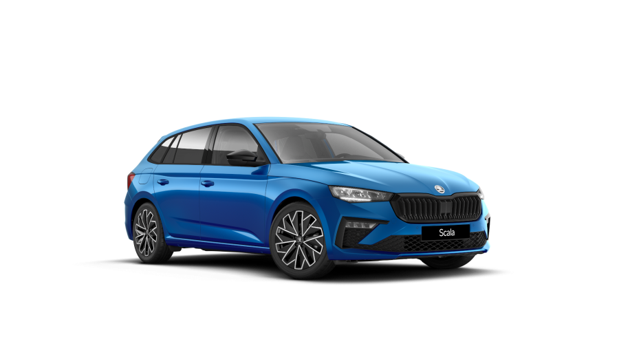 Škoda Scala, 1,5 TSI 110 kW 6° manuální, barva modrá