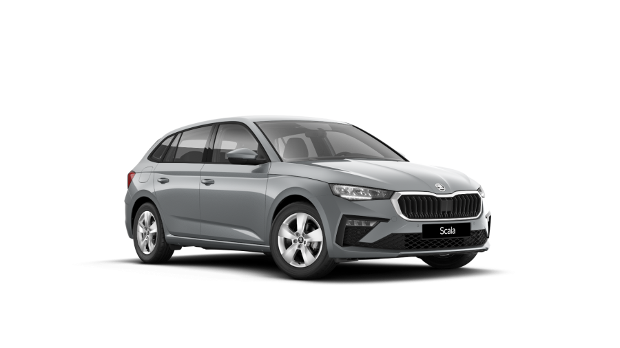 Škoda Scala, 1,0 TSI 70 kW 5° manuální, barva stříbrná