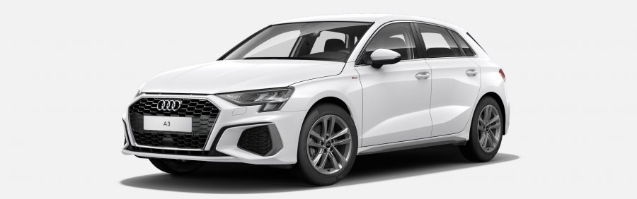 Audi A3, A3 Spb S line 35 TFSI CoD 110kW, barva bílá