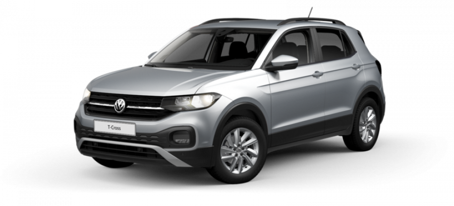 Volkswagen T-Cross, Life 1.6 TDI 70 kW 5G, barva stříbrná