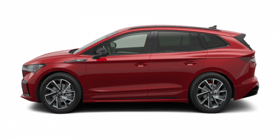 Škoda Enyaq iV, 62 kWh Batterie Elektromotor 132 kW 1-Gang-Automatik, barva červená