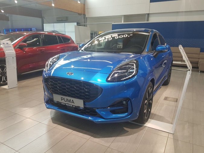 Ford Puma, SUV, ST-Line X SUV 1,0 EcoBoost 114 kW / 155 k, barva modrá