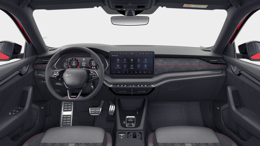 Škoda Octavia, 2,0 TSI 195 kW 7° automatická DSG, barva červená