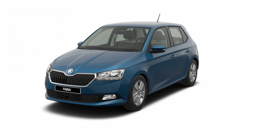 Škoda Fabia, 1,0 TSI 70 kW 5-stup. mech., barva modrá