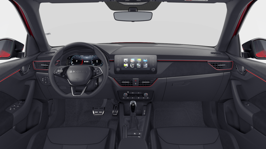 Škoda Kamiq, 1,5 TSI 110 kW 7° automatická DSG, barva červená