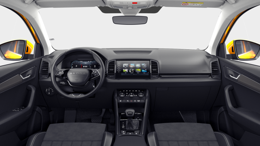 Škoda Karoq, 1,5 TSI 110 kW 7° automatická DSG, barva oranžová