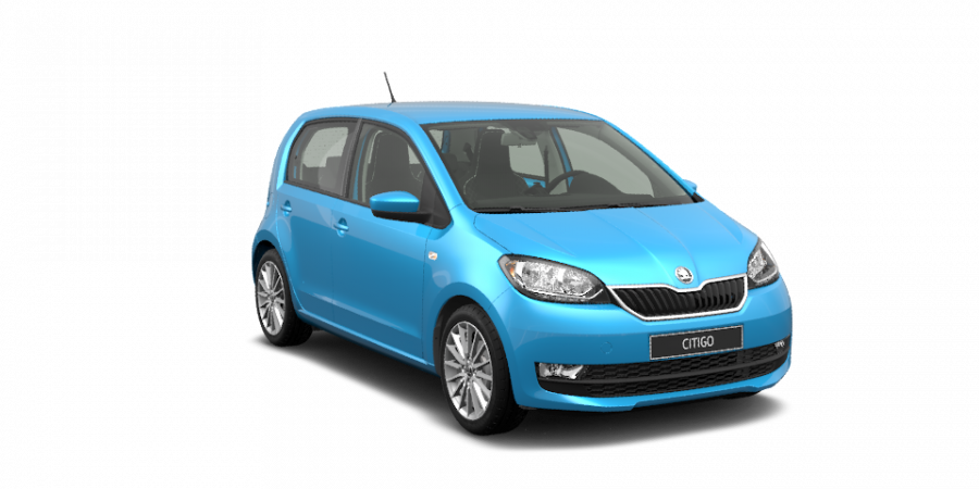 Škoda Citigo, 1,0 MPI 55 kW 5-stup. ASG, barva modrá