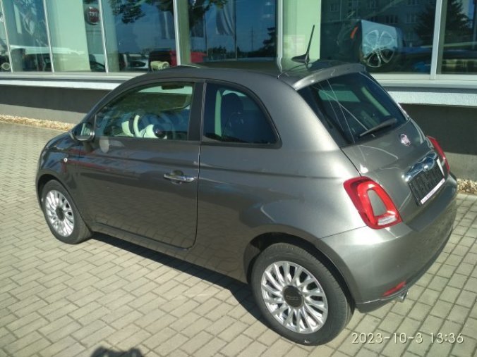 Fiat 500, 1.0 BSG 70k Hybrid, barva šedá