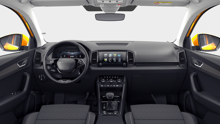 Škoda Karoq, 1,5 TSI 110 kW 7° automatická DSG, barva oranžová
