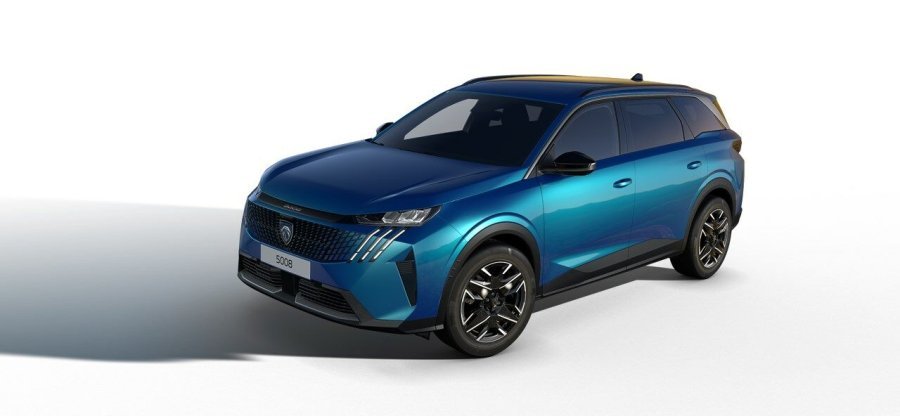 Peugeot 5008, Peugeot 5008 ALLURE Hybrid 136 e-DCS6, barva modrá