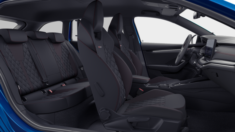 Škoda Octavia, 2,0 TSI 195 kW 7° automatická DSG, barva modrá