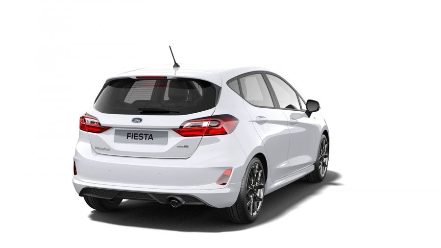 Ford Fiesta, ST-Line, 5dveřová, 1,0 EcoBoost Hybrid (mHEV) 92 kW/125 k, 6st. manuální, barva bílá