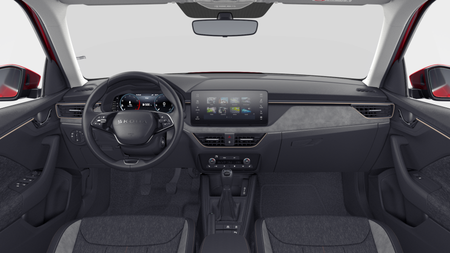 Škoda Kamiq, 1,5 TSI 110 kW 6° manuální, barva červená