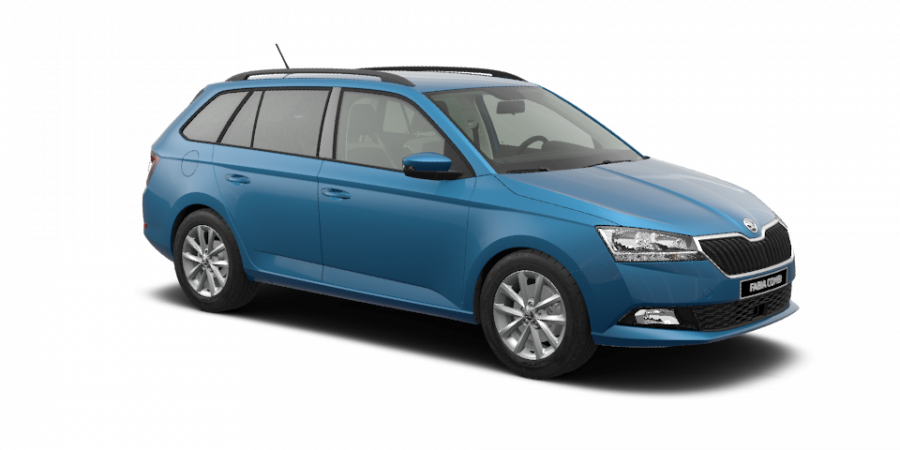 Škoda Fabia, 1,0 TSI 81 kW 6-stup. mech., barva modrá