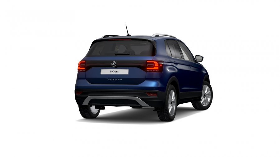 Volkswagen T-Cross, T-Cross Style 1,0 TSI 81 kW 6G, barva modrá