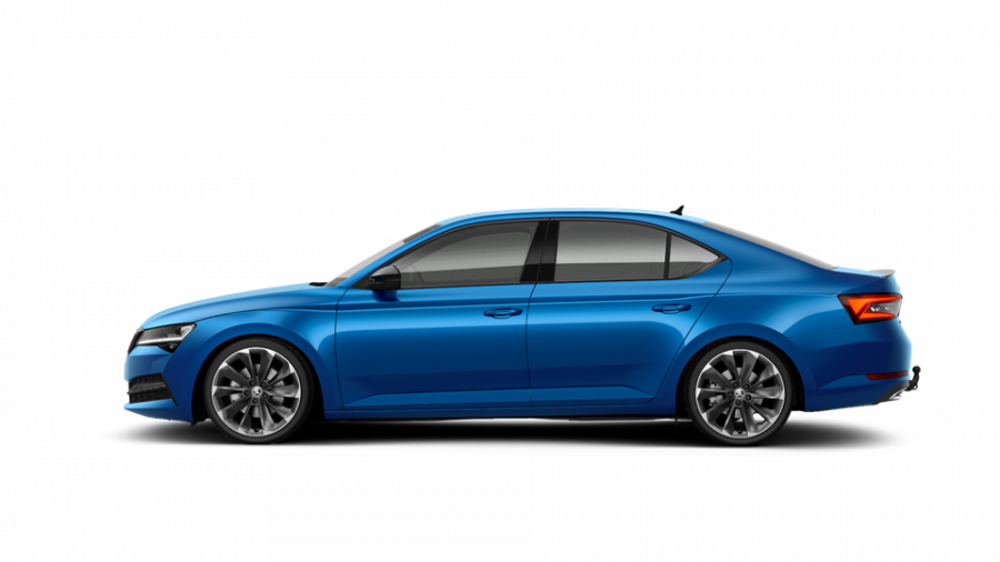 Škoda Superb, 2,0 TDI 147 kW 7-stup. automat., barva modrá