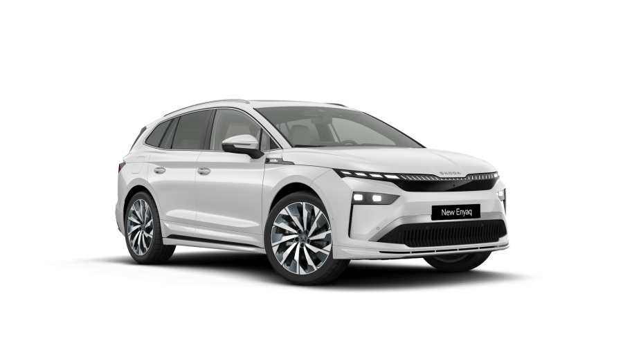 Škoda Enyaq iV, 82 kWh 210 kW 1° převodovka, barva bílá
