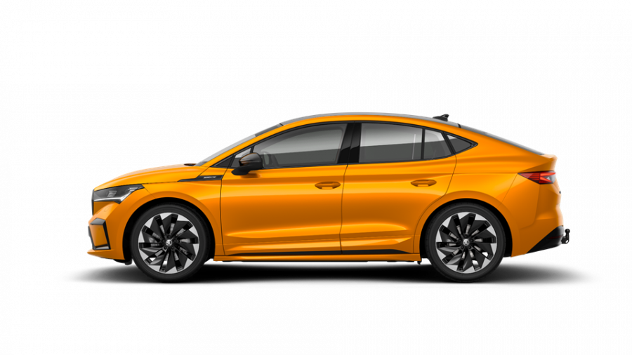 Škoda Enyaq iV, 82 kWh 195 kW 1° převodovka 4x4, barva oranžová