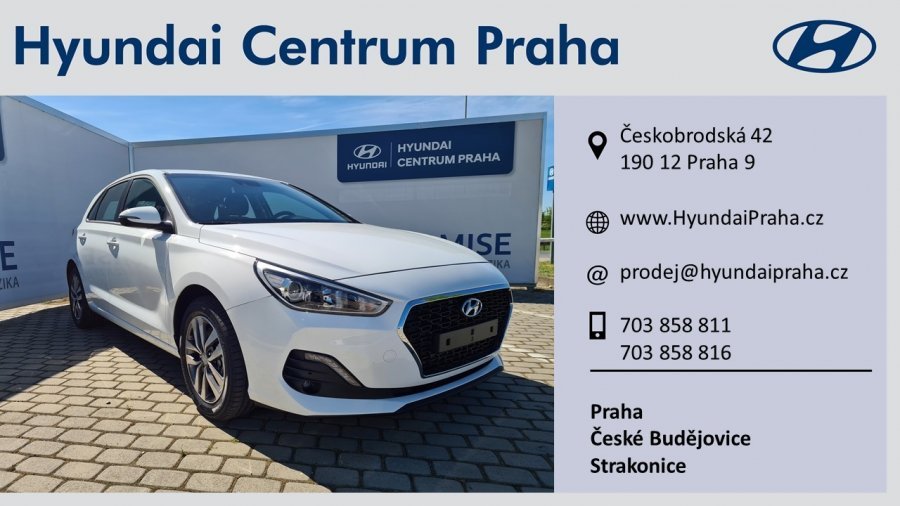 Hyundai i30, 1,4 T-GDI 103 kW (95 NAT) 6 st. man, barva bílá
